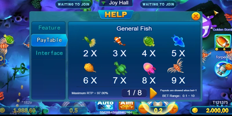 Nổ Cá Đến Rồi - Siêu Phẩm Game Đại Dương Hút Khách Tại QQ88 7 Cập nhật ngay bảng thưởng khi săn sinh vật biển